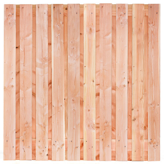 Tuinscherm Douglas, fijnbezaagd 21-planks (19 +2) S&ouml;lden 180 x 180 cm