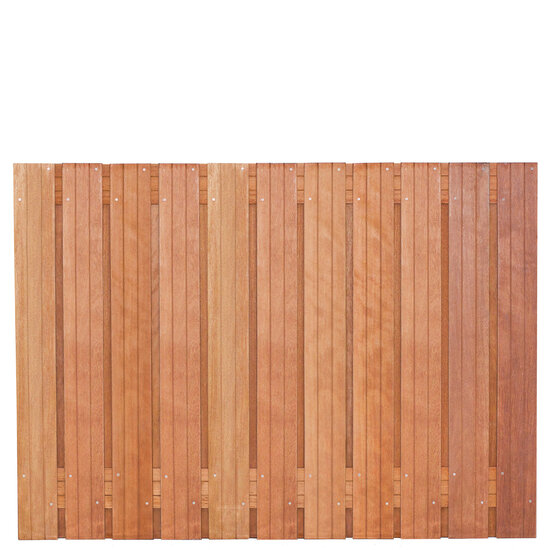 Tuinscherm hardhout kunstmatig gedroogd 23-planks (21 + 2) Hoorn 180 x 130 cm