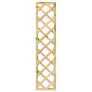 Trellis met lijst, diagonale lamellen grenen groen ge&iuml;mpregneerd H180 x B40 cm