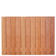 Tuinscherm hardhout kunstmatig gedroogd 23-planks (21 + 2) Hoorn 180 x 130 cm