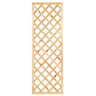 Trellis met lijst, diagonale lamellen grenen groen ge&iuml;mpregneerd H180 x B60 cm