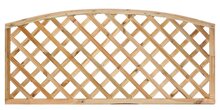 Trellis met tooglijst, diagonale lamellen grenen groen ge&iuml;mpregneerd H60 x B180 cm