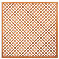 Trellis met lijst, diagonale lamellen hardhout kunstmatig gedroogd H180 x B180 cm