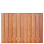 Tuinscherm hardhout kunstmatig gedroogd 23-planks (21 + 2) Hoorn 180 x 130 cm