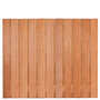 Tuinscherm hardhout kunstmatig gedroogd 23-planks (21 + 2) Hoorn 180 x 150 cm